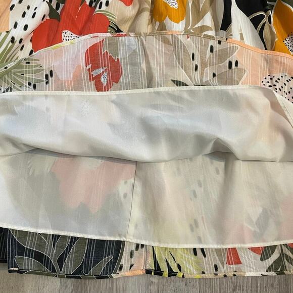 Loft Tropical Smocked Skirt size XL - Picture 10 of 12